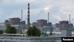 kituo cha umeme cha Zaporizhzhia nchini Ukraine, kiwanda kikubwa sana cha  nishati ya nyuklia Ulaya katika mkoa wa Zaporizhzhia, Ukraine, Aug. 4, 2022.