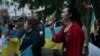 Украински протест пред руската амбасада: Со нападите врз Украина, ги убивате и вашите идни генерации