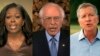 Mišel Obama, Berni Sanders i Džon Kejsik govore tokom prve večeri Nacionalne konvencije Demokratske stranke (Foto: AP/DNC) 