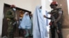 Some of the kidnapped schoolgirls are seen following their release, in Zamfara, Nigeria, March 2, 2021.