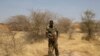FILE - A Nigerien soldier takes a position during Flintlock 2014, a U.S.-led international training mission for African militaries, in Diffa, March 6, 2014.