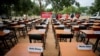 FILE - Names of missing Chibok schoolgirls kidnapped by Boko Haram insurgency five years ago are displayed in Abuja, Nigeria, April 14, 2019. 