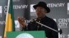 FILE - Nigeria's President Goodluck Jonathan speaks in Abuja, June 24, 2014.