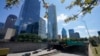 Tránsito ligero por el centro de Dallas el 12 de agosto de 2021. 