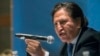 El entonces presidente de Perú, Alejandro Toledo, se dirige a la audiencia en un foro económico en Nueva York, en mayo de 2017.