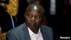 FILE PHOTO: Vital Kamerhe, leader of the Union for the Congolese Nation party, attends a meeting with Congo's Independent National Electoral Commission and observers from the Southern African Development Community in Kinshasa