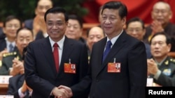 中國國家主席習近平和總理李克強.
