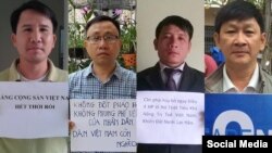 Các nhà tranh đấu đang bị chính quyền Việt Nam giam giữ.