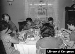 Farm Family at Dinner