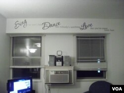 Saying on the wall