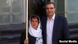 نسرین ستوده وکیل دادگستری و همسرش رضا خندان