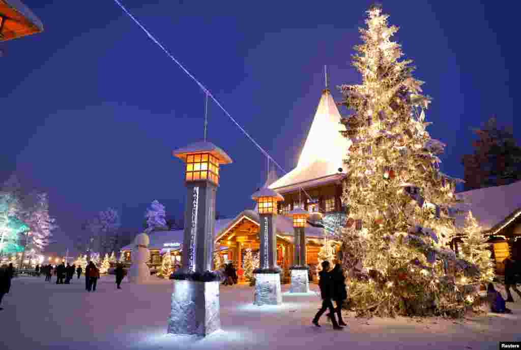 There is a Santa Claus' office in the village.