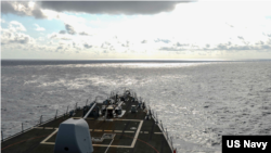 USS Russell trên Biển Đông hôm 17/2.