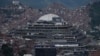 Vista panorámica de la sede de los servicios de inteligencia del gobierno venezolano en Caracas, conocida como El Helicoide, fotografiada el 12 de septiembre de 2022.