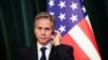 El secretario de Estado de Estados Unidos, Antony Blinken captado este 15 de febrero de 2024 durante una conferencia de prensa durante su visita a Albania.
