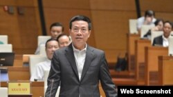 Bộ trưởng Bộ Thông tin và Truyền thông Việt Nam Nguyễn Mạnh Hùng. Photo VTC.