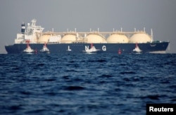액화천연가스(LNG) 탱커 운항 모습 (자료사진)