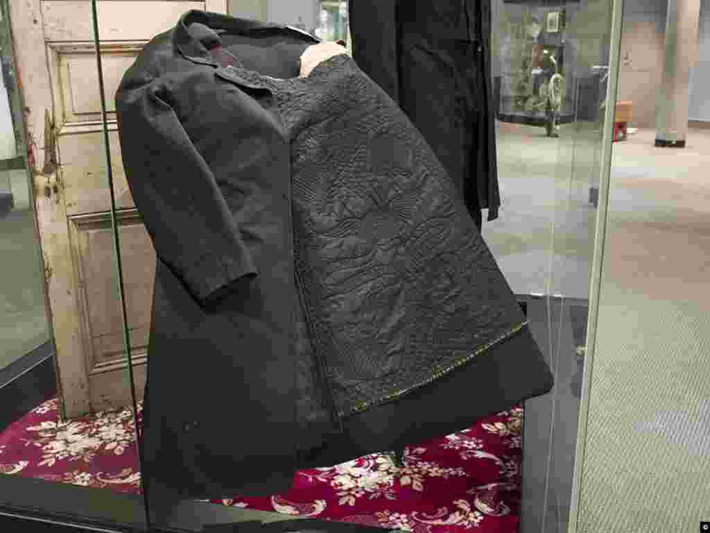 The bloodstained coat President Abraham Lincoln was wearing when he was assassinated at Ford's Theater in Washington D.C. (Carol M. Highsmith, Library of Congress Collection)