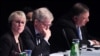 Sweden's Foreign Minister Margot Wallstrom looks on during the Arctic Council summit at the Lappi Areena in Rovaniemi, Finland, May 7, 2019.