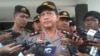 Kapolda Metro Jaya Inspektur Jenderal Tito Karnavian menjelaskan tentang kasus penembakan gedung ESDM, di Jakarta hari Jumat 11/9 (foto: Andylala/VOA).