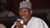 Independent National Electoral Commission Chairman Attahiru Jega speaks during a news conference in Abuja, Nigeria, Feb. 7, 2015.