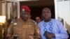 Lieutenant Colonel Yacouba Isaac Zida (L) meets with opposition leader Zephirin Diabre in Ouagadougou, capital of Burkina Faso, Nov. 2, 2014. 