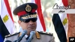 Tư lệnh quân đội Ai Cập Abdel Fattah el-Sissi.