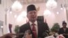 Laksamana Dua Willem Rampangilei, kepala Badan Nasional Penanggulangan Bencana (BNPB) yang baru, usai dilantik di Istana Negara (7/9). (VOA/Andylala Waluyo)