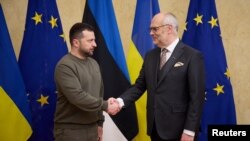 Владимир Зеленский и Алар Карис. Таллинн, 11 января 2024 г.