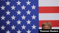 El presidente Donald Trump durante la mesa redonda celebrada en la sede de la Cruz Roja, en Washington D.C., el jueves 30 de julio de 2020.