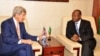 AU deputy chairperson Erastus Mwencha and US Secretary of State John Ker