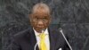 FILE - Thomas Motsoahae Thabane, Prime Minister of Lesotho, addresses the 68th United Nations General Assembly at U.N. headquarters in New York, Sept. 26, 2013. 