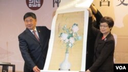 两岸故宫于2013年举行的交流活动（美国之音张永泰拍摄）